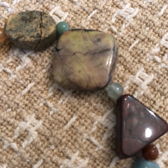 Jay King 2-piece mixed natural stone Sterling Silver Necklace and bracelet set - Picture 14 of 16